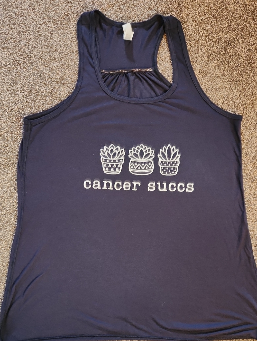 Cancer Succs - Bella Canvas - Flowy Back Tanktop - Size Large